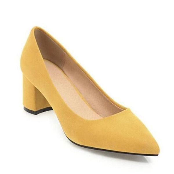 dress shoes thick high heels women pumps pointed toe work slip on spring footwear big size 9 42 43 red yellow, Black
dress shoes thick high heels women pumps pointed toe work slip on spring footwear big size 9 42 43 red yellow, Black