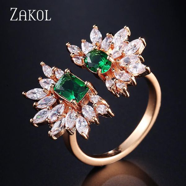 cluster rings zakol cz dazzling open ring with flower shape wedding engagement jewelry for women gift fsrp244, Golden;silver
cluster rings zakol cz dazzling open ring with flower shape wedding engagement jewelry for women gift fsrp244, Golden;silver