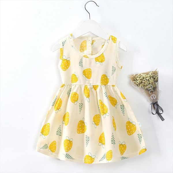 children girl summer clothes dress cute sleeveless baby thin casual nightdress costume, Red;yellow
children girl summer clothes dress cute sleeveless baby thin casual nightdress costume, Red;yellow