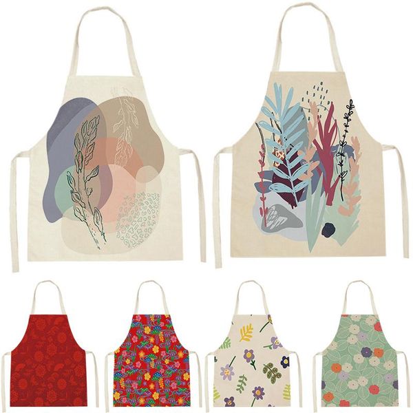 aprons plant printing apron linen sleeveless children's home men and women kitchen cleaning tools waist bib
aprons plant printing apron linen sleeveless children's home men and women kitchen cleaning tools waist bib