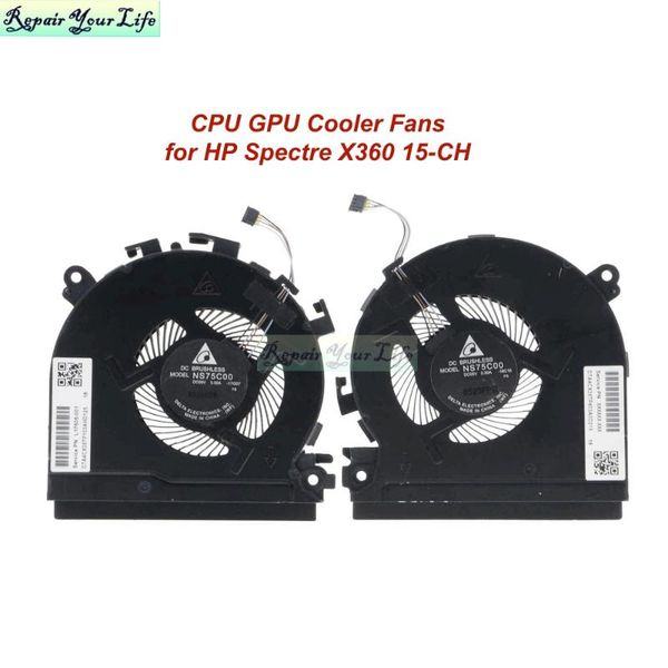 lapcooling pads fan cpu gpu cooler fans for spectre x360 15-ch 15-ch011dx l17605-001 l17606-001 ns75c00 17j21 17j22 radiator
lapcooling pads fan cpu gpu cooler fans for spectre x360 15-ch 15-ch011dx l17605-001 l17606-001 ns75c00 17j21 17j22 radiator
