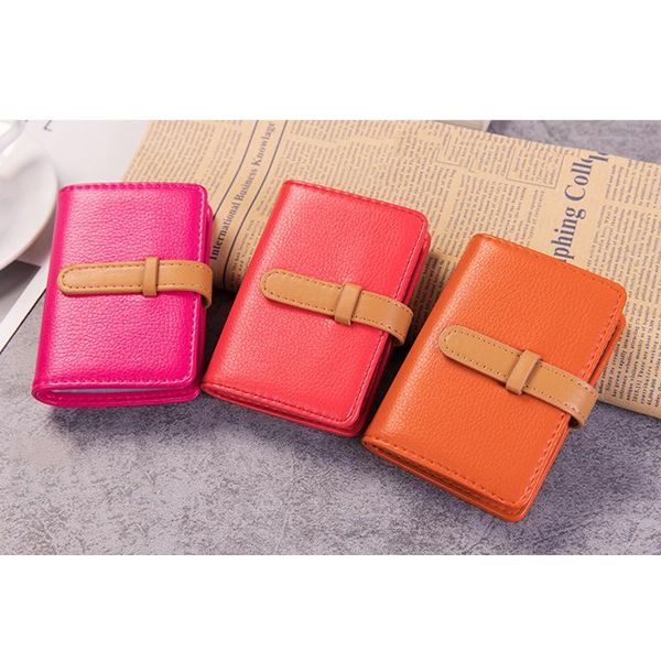 card holders 26 cards colorful business holder transparent pvc certificate cover small gift pu leather wallet, Brown;gray
card holders 26 cards colorful business holder transparent pvc certificate cover small gift pu leather wallet, Brown;gray