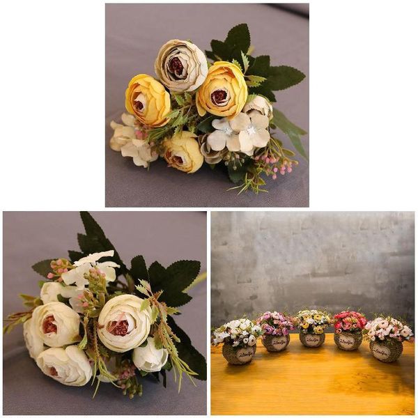 decorative flowers & wreaths artificial silk fake tea rose floral camellia for wedding party home decoration bouquet decorations
decorative flowers & wreaths artificial silk fake tea rose floral camellia for wedding party home decoration bouquet decorations