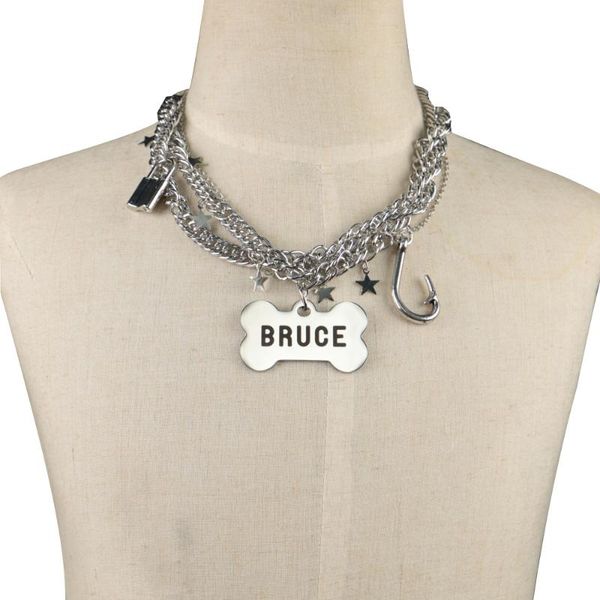 pendant necklaces cosplay necklace harleen quinzel bruce accessories metal women's costume halloween party prop, Silver
pendant necklaces cosplay necklace harleen quinzel bruce accessories metal women's costume halloween party prop, Silver