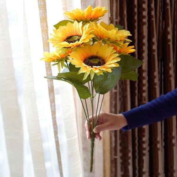decorative flowers & wreaths sunflower simulation bouquet home garden wedding table decoration floral diy plant ornament m9x3
decorative flowers & wreaths sunflower simulation bouquet home garden wedding table decoration floral diy plant ornament m9x3