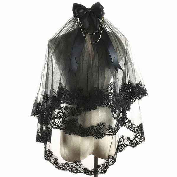bridal veils single layer women girls cover face mantilla black wedding veil embroidery eyelash floral lace trim halloween cosplay costume
bridal veils single layer women girls cover face mantilla black wedding veil embroidery eyelash floral lace trim halloween cosplay costume