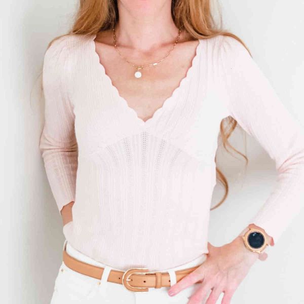 sweater elegant ruffles knitted jumper solid women long sleeve v neck slim knitwear causal autumn simple crochet pullover vj49, White;black
sweater elegant ruffles knitted jumper solid women long sleeve v neck slim knitwear causal autumn simple crochet pullover vj49, White;black