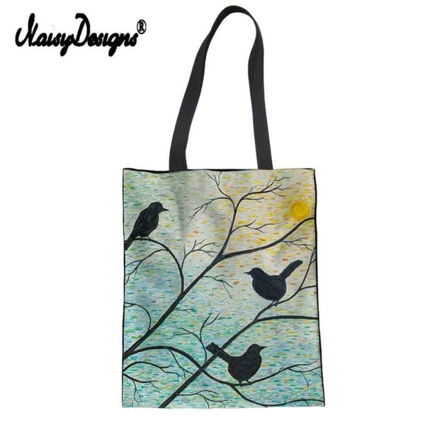 shopping bags noisydesigns women bag canvas 3d bird print supermarket casual tote teenager girls bolsa mujer
shopping bags noisydesigns women bag canvas 3d bird print supermarket casual tote teenager girls bolsa mujer