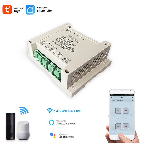 smart home control tuya life,household appliance/light switch module,4ch,ac110v 220v,rf433,timer,10a relay,alexa/google assistant
smart home control tuya life,household appliance/light switch module,4ch,ac110v 220v,rf433,timer,10a relay,alexa/google assistant