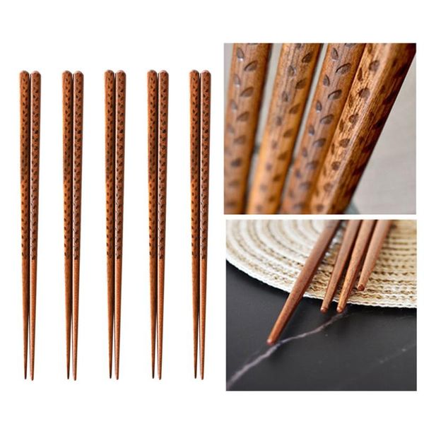 chopsticks 10pcs creative grain pattern wooden chopstics rice tableware kitchen dining dinnerware sushi chop sticks set
chopsticks 10pcs creative grain pattern wooden chopstics rice tableware kitchen dining dinnerware sushi chop sticks set