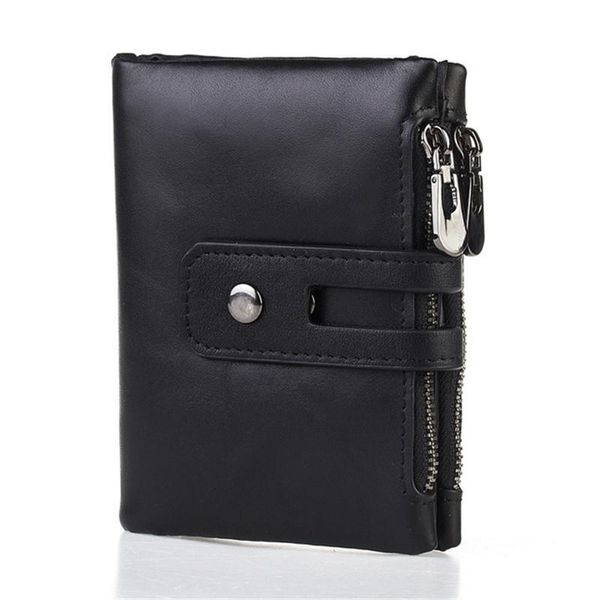 wallets genuine leather zipper hasp wallet women men short purse dompe card, Red;black
wallets genuine leather zipper hasp wallet women men short purse dompe card, Red;black