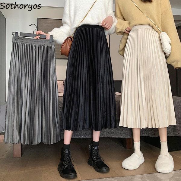 skirts women mid-calf solid pleated all-match fashion a-line autumn draped korean style simple vintage chic harajuku ulzzang ins, Black
skirts women mid-calf solid pleated all-match fashion a-line autumn draped korean style simple vintage chic harajuku ulzzang ins, Black