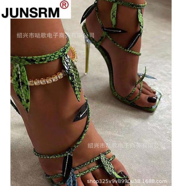 fashion snake skin summer sandals lace up cross-tied peep toe high heel ankle strap net surface hollow out, Black
fashion snake skin summer sandals lace up cross-tied peep toe high heel ankle strap net surface hollow out, Black