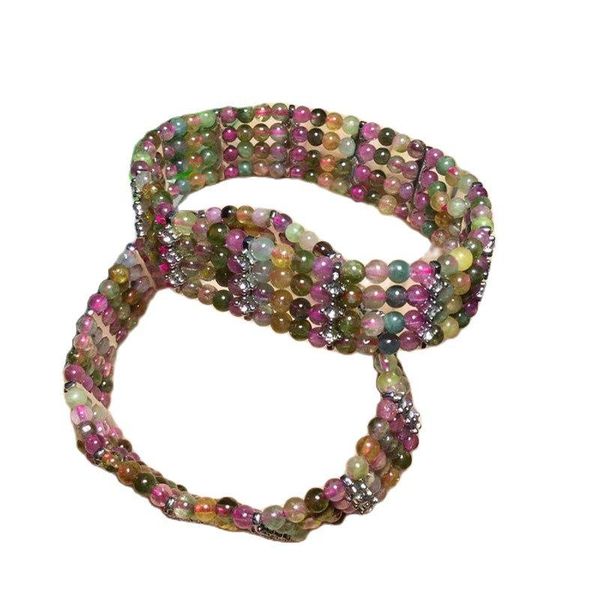 beaded, strands rainbow tourmaline natural stone bracelet beads hand row multi color bracelets for women gift jewelry gemstone, Black
beaded, strands rainbow tourmaline natural stone bracelet beads hand row multi color bracelets for women gift jewelry gemstone, Black