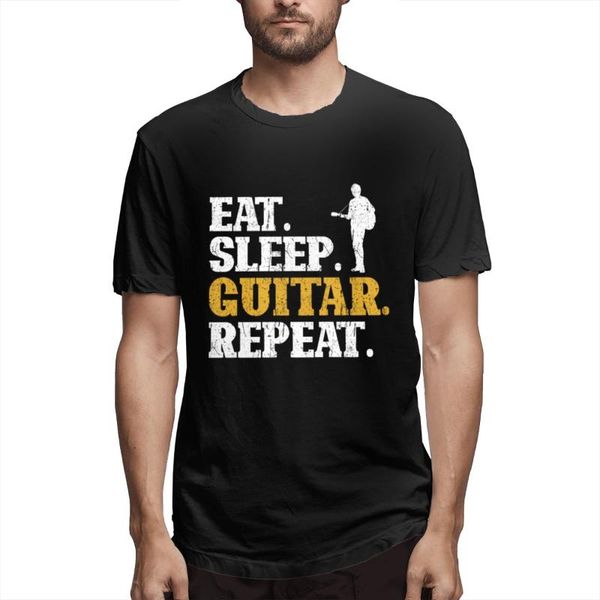 men's t-shirts guitar eat sleep repeat printed oversized men t shirt camiseta masculina polyester goth tee streetwear, White;black
men's t-shirts guitar eat sleep repeat printed oversized men t shirt camiseta masculina polyester goth tee streetwear, White;black