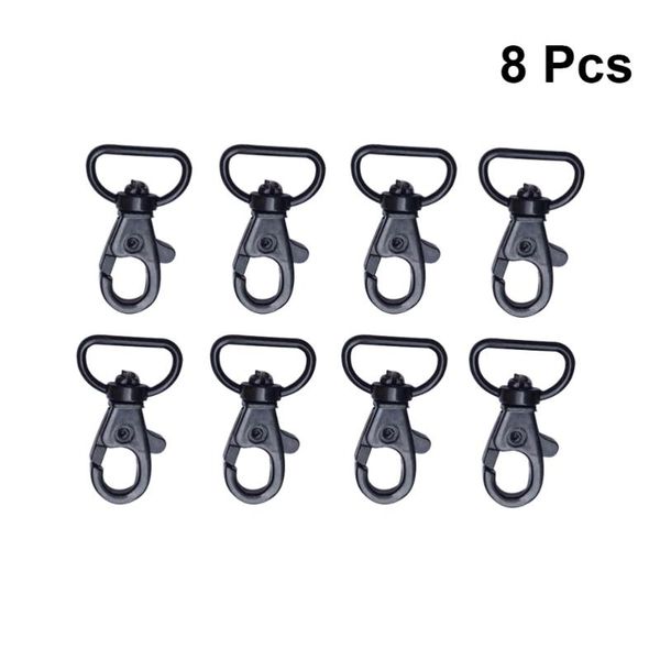 8pcs keychain hooks with swivel d-rings heavy duty snap lobster claw clasp for lanyard (black) fishing accessories
8pcs keychain hooks with swivel d-rings heavy duty snap lobster claw clasp for lanyard (black) fishing accessories