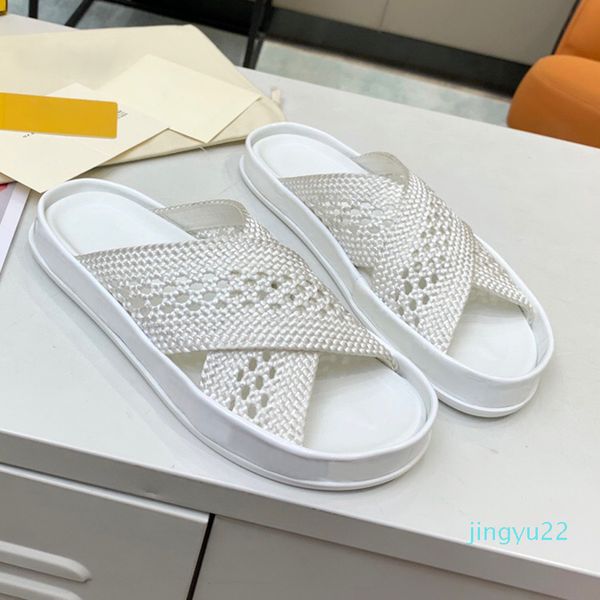 weave sandals women slipper luxurys designer shoe high heels fashion wide flat outdoor causal womens shoes lastest platform, Black
weave sandals women slipper luxurys designer shoe high heels fashion wide flat outdoor causal womens shoes lastest platform, Black