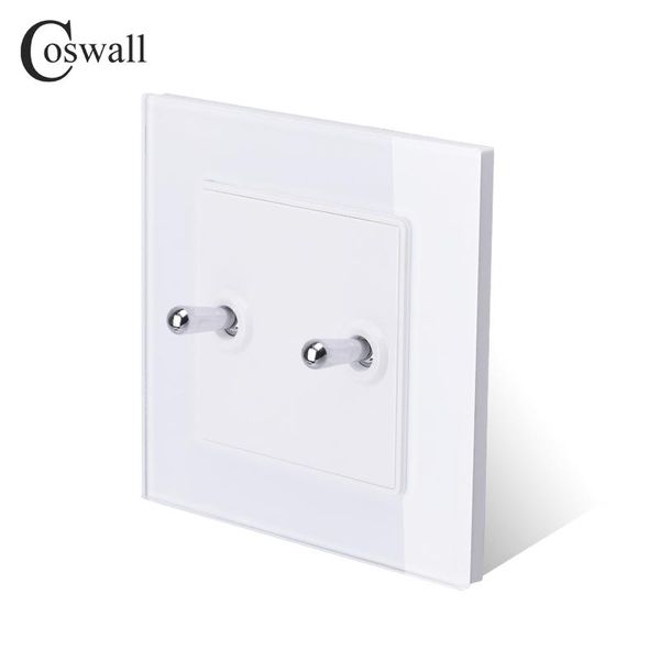 smart home control coswall simple fashion crystal tempered glass frame 2 gang 1 way toggle switch light on / off wall 16a ac 250v
smart home control coswall simple fashion crystal tempered glass frame 2 gang 1 way toggle switch light on / off wall 16a ac 250v