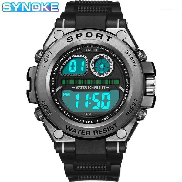 watches men sports watch waterproof montre alarm led electronic clock large dial military relogio wristwatches, Slivery;brown
watches men sports watch waterproof montre alarm led electronic clock large dial military relogio wristwatches, Slivery;brown