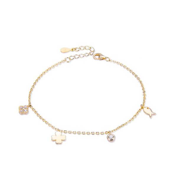 miqiao four-leaf clover anklet women's bracelets on the leg chain ornament jewelry 925 sterling silver female gold color charm, Red;blue
miqiao four-leaf clover anklet women's bracelets on the leg chain ornament jewelry 925 sterling silver female gold color charm, Red;blue