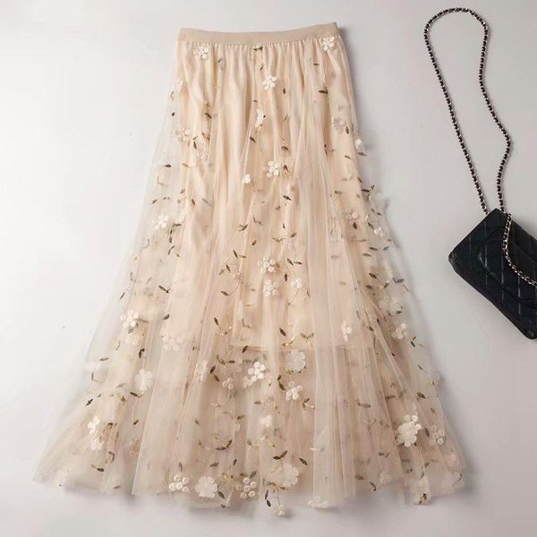 skirts 2021 mesh midi pleated women skirt romantic sequin embroidery tulle spring summer korean elastic waist, Black
skirts 2021 mesh midi pleated women skirt romantic sequin embroidery tulle spring summer korean elastic waist, Black