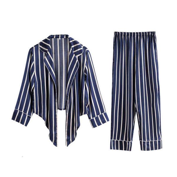 sleepwear 2pcs pink striped women pajamas set casual stain faux silk long sleeve sleepwear nightwear female soft pijamas 8dqx 9bad, Black;red
sleepwear 2pcs pink striped women pajamas set casual stain faux silk long sleeve sleepwear nightwear female soft pijamas 8dqx 9bad, Black;red