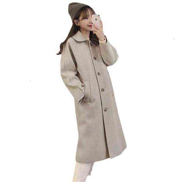 winter woolen coat female hepburn wind medium long 2021 autumn and thickened soft, Black
winter woolen coat female hepburn wind medium long 2021 autumn and thickened soft, Black