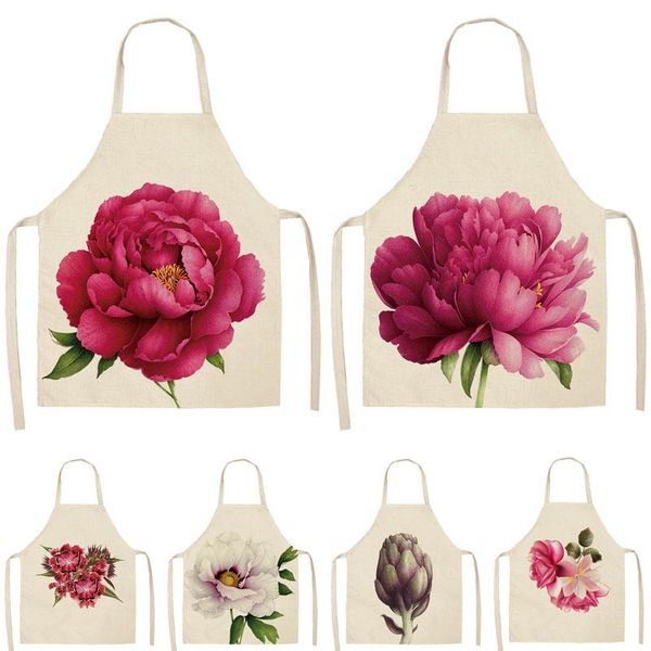 flower pattern kitchen apron for woman men sleeveless linen aprons home cooking waist baking bibs cleaning tools 68*55cm
flower pattern kitchen apron for woman men sleeveless linen aprons home cooking waist baking bibs cleaning tools 68*55cm