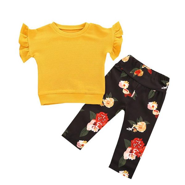 clothing sets cute baby summer clothes long sleeve ruffle trim pants headband 3pcs sunflower outfits toddler girl set, White
clothing sets cute baby summer clothes long sleeve ruffle trim pants headband 3pcs sunflower outfits toddler girl set, White
