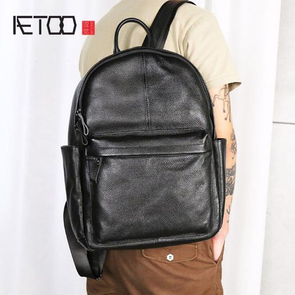 backpack aetoo first layer cowhide classic simple wild japan and south korea leather casual schoolbag men women travel backp
backpack aetoo first layer cowhide classic simple wild japan and south korea leather casual schoolbag men women travel backp