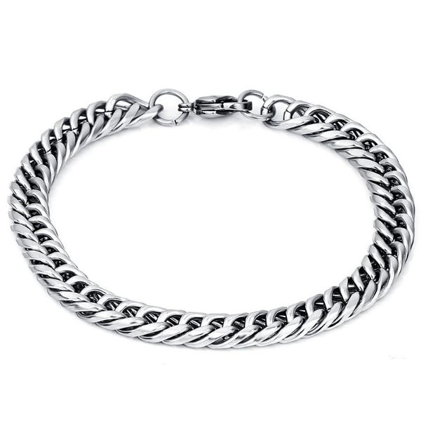 link, chain dxjel 316l stainless steel mens bracelets bangles classic 8mm link jewelry men's for men gifts drop 2021, Black
link, chain dxjel 316l stainless steel mens bracelets bangles classic 8mm link jewelry men's for men gifts drop 2021, Black