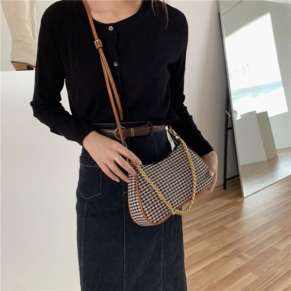 evening bags plaid women chain underarm bag retro design ladies baguette handbags fashion female shoulder messenger
evening bags plaid women chain underarm bag retro design ladies baguette handbags fashion female shoulder messenger