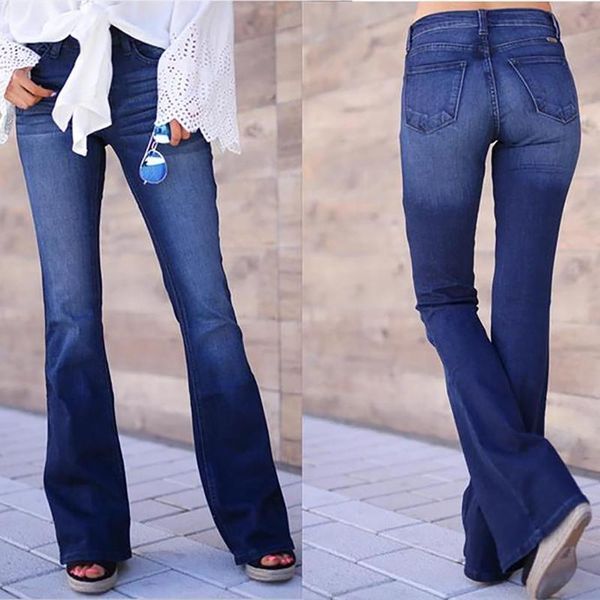 women's jeans flare pants women vintage denim ladies high waist fashion stretch pocket trousers plus size wide leg, Blue
women's jeans flare pants women vintage denim ladies high waist fashion stretch pocket trousers plus size wide leg, Blue