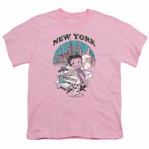 betty boop singing in ny kids youth t shirt licensed cartoon tee light pink, White;black
betty boop singing in ny kids youth t shirt licensed cartoon tee light pink, White;black
