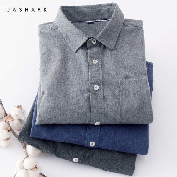u&shark flannel shirts for men blouse casual shirts long sleeve warm keeping men clothing dress shirts social male pure cotton 210603, White;black
u&shark flannel shirts for men blouse casual shirts long sleeve warm keeping men clothing dress shirts social male pure cotton 210603, White;black