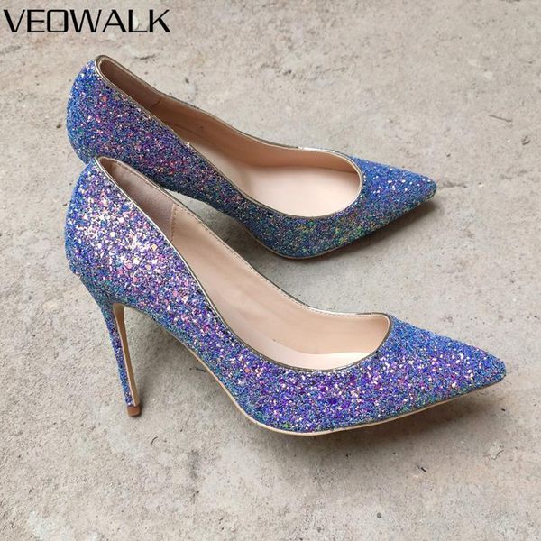 dress shoes veowalk purple bling sequins women stiletto high heels italian style ladies pointed toe fashion pumps slip on club, Black
dress shoes veowalk purple bling sequins women stiletto high heels italian style ladies pointed toe fashion pumps slip on club, Black