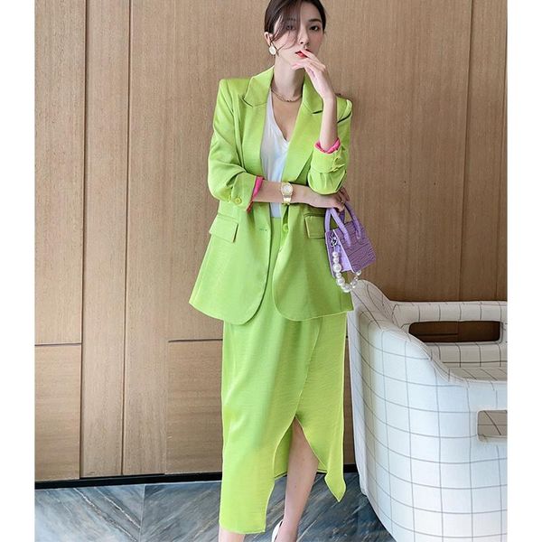 women's suits & blazers 2021 early autumn french british style, foreign bright color, suit with half skirt, celebrity temperament, tren, White;black
women's suits & blazers 2021 early autumn french british style, foreign bright color, suit with half skirt, celebrity temperament, tren, White;black