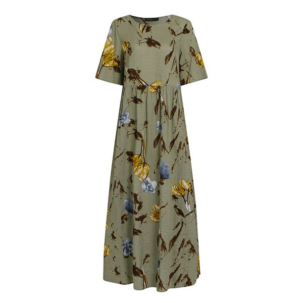 zanzea fashion summer maxi dress womens printed sundress casual short sleeve vestidos female high waist robe femme plus size, Black;gray
zanzea fashion summer maxi dress womens printed sundress casual short sleeve vestidos female high waist robe femme plus size, Black;gray