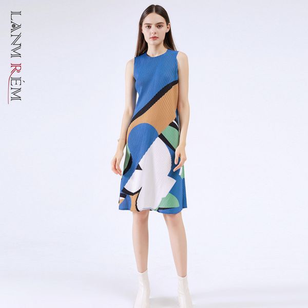 geometric print dress summer high end round neck sleeveless casual pleated dresses female fashion 2d1430 210507, Black;gray
geometric print dress summer high end round neck sleeveless casual pleated dresses female fashion 2d1430 210507, Black;gray