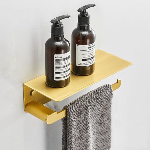 brushed gold bathroom shelf towel bar aluminum wall mounted storage rack accessories shelves
brushed gold bathroom shelf towel bar aluminum wall mounted storage rack accessories shelves