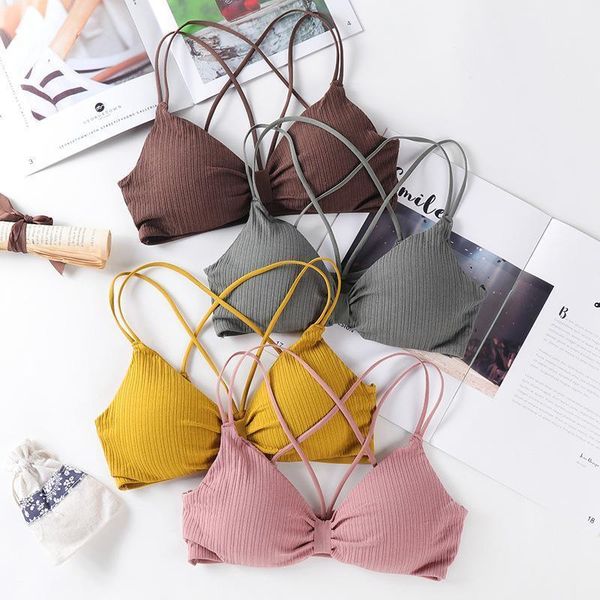 comfortable tube ladies cotton soft underwear cross beauty back bra sling bras women breathable pad thread bustiers & corsets, Black;white
comfortable tube ladies cotton soft underwear cross beauty back bra sling bras women breathable pad thread bustiers & corsets, Black;white