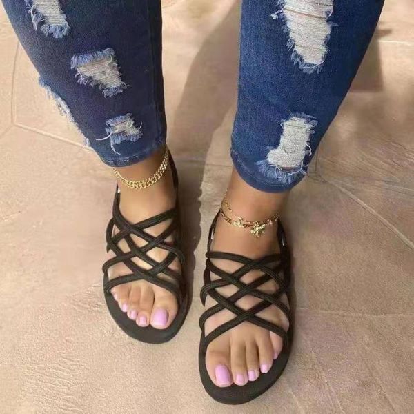sandals 2021 woman shoes braided rope beach open toe ladies roman gladiator non-slip flat flip flop, Black
sandals 2021 woman shoes braided rope beach open toe ladies roman gladiator non-slip flat flip flop, Black
