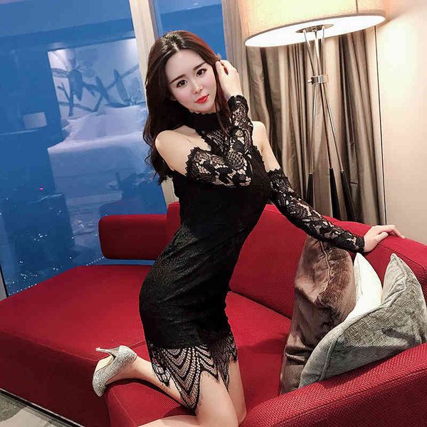 Comfortable women's fashions elegant lace basic perspective dress arrival off styling thin working style beautiful, Black;gray
Comfortable women's fashions elegant lace basic perspective dress arrival off styling thin working style beautiful, Black;gray