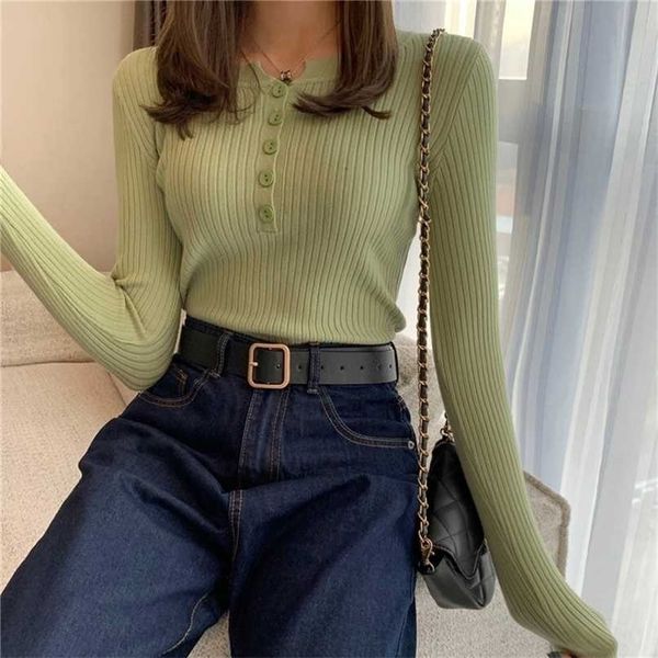 women's slim sweaters spring autumn long sleeve thin ladies solid round neck jumper casual knitted buttons female pullover 211022, White;black
women's slim sweaters spring autumn long sleeve thin ladies solid round neck jumper casual knitted buttons female pullover 211022, White;black