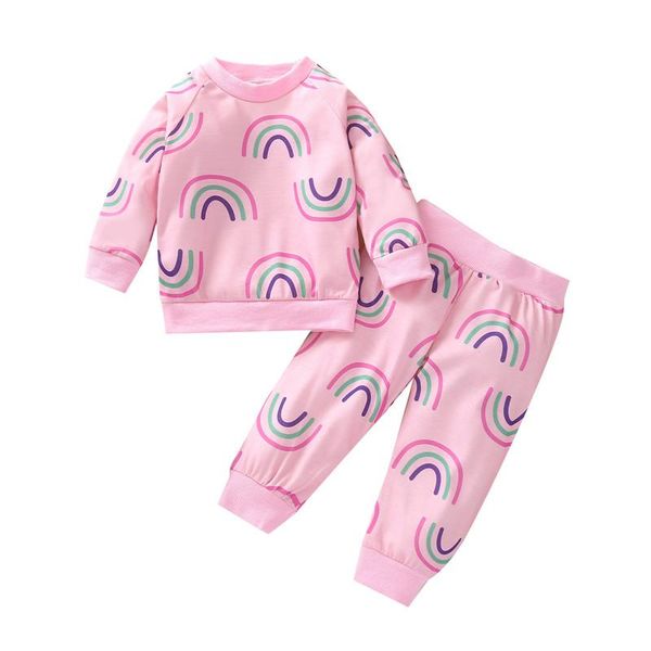 clothing sets 2021 spring casual infant kid baby causal cotton rainbow print pant outfit toddler girl clothes 1-4t, White
clothing sets 2021 spring casual infant kid baby causal cotton rainbow print pant outfit toddler girl clothes 1-4t, White