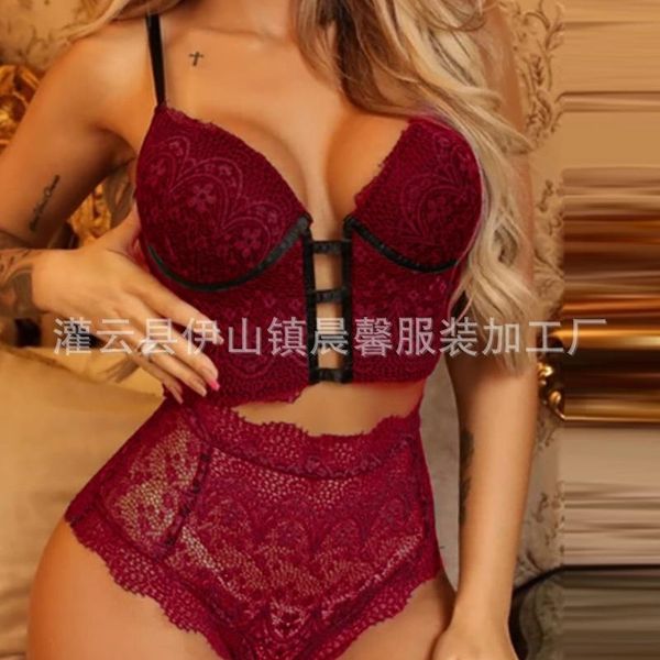 2021 deep v perspective multicolor lace women's three-point seductive fun backless underwear, Black;white
2021 deep v perspective multicolor lace women's three-point seductive fun backless underwear, Black;white