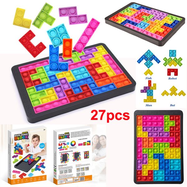 push bubble puzzle favors toy sensory fidget toys 27pcs silicone jigsaw puzzles russian block game board for kids adults squeeze anxiety str
push bubble puzzle favors toy sensory fidget toys 27pcs silicone jigsaw puzzles russian block game board for kids adults squeeze anxiety str