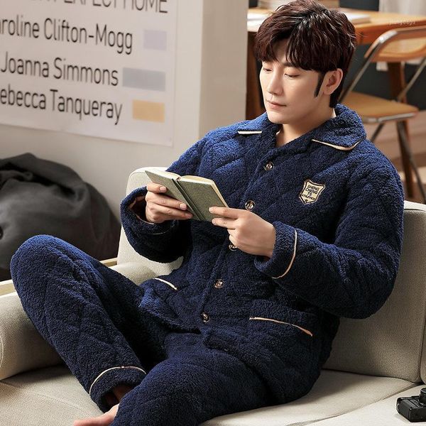men's sleepwear three-layer flannel pajamas set, casual pajamas, loose, thick, warm, coral velvet, autumn and winter, brand, Black;brown
men's sleepwear three-layer flannel pajamas set, casual pajamas, loose, thick, warm, coral velvet, autumn and winter, brand, Black;brown
