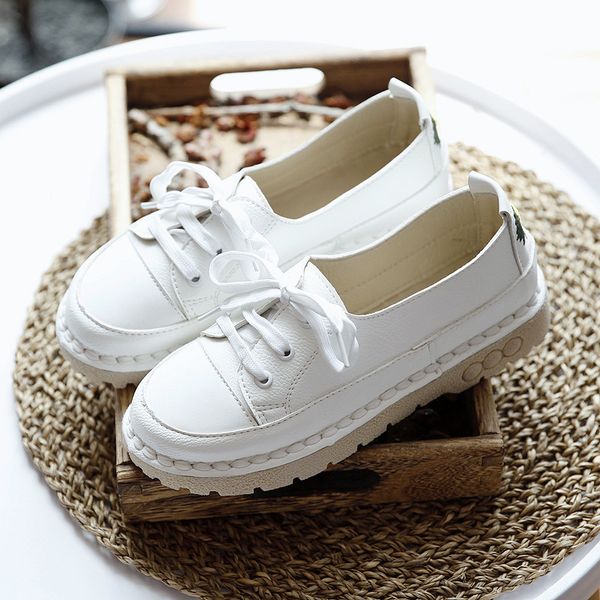 sandals autumn white lace up wild literary simple flat bottom women's single low cut comfortable casual student shoes, Black
sandals autumn white lace up wild literary simple flat bottom women's single low cut comfortable casual student shoes, Black