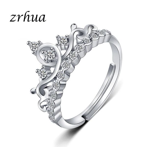 wedding rings zrhua 30% silver ring luxury crown finger jewelry with shiny crystal 925 sterling resizable anillos for women girls, Slivery;golden
wedding rings zrhua 30% silver ring luxury crown finger jewelry with shiny crystal 925 sterling resizable anillos for women girls, Slivery;golden